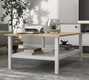 Hanah Home Mesa de Café Madera y Blanco